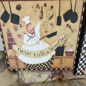 Playful Chef Canvas Wall Art